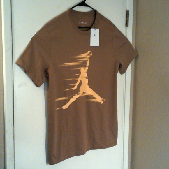 NEW AIR JORDAN "MJ MVP Jumpman Tee" MEN'S ARCHAEO BROWN T-SHIRT LARGE FZ1919-223 - Picture 4 of 8